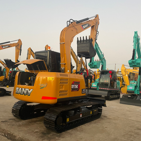 Original Second Hand Used 75 Mini Digger Crawler Excavators Sany Excavator