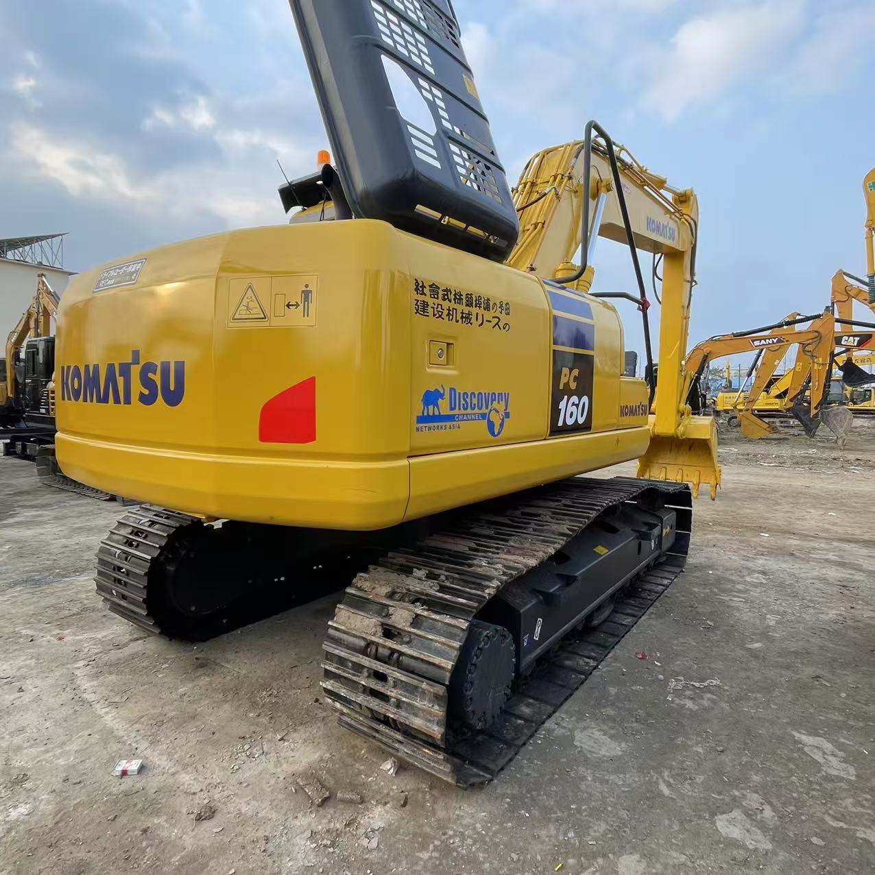 High Efficiency Original Japan Used Komatsu PC160 Crawler Excavator 16ton Second-hand Diggers for Sale in Stock